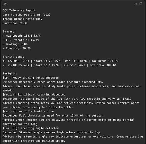 Screenshot of telemetry data analysis software showing various performance metrics and comparisons with colored graph lines and data tables.