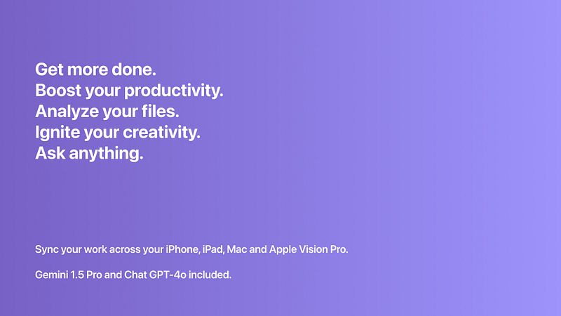 Screenshot of TellMe - The simple AI