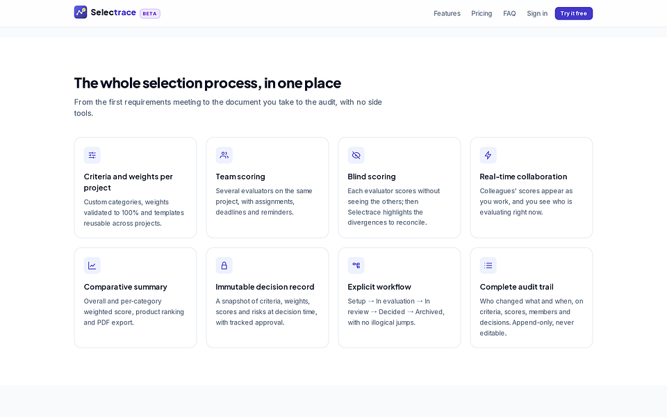 Selectrace