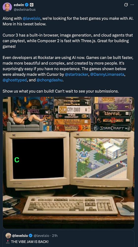 Illustration of a humanoid dog character playing a blue electric guitar amidst floating speakers and musical notes in a vibrant, cartoon style.