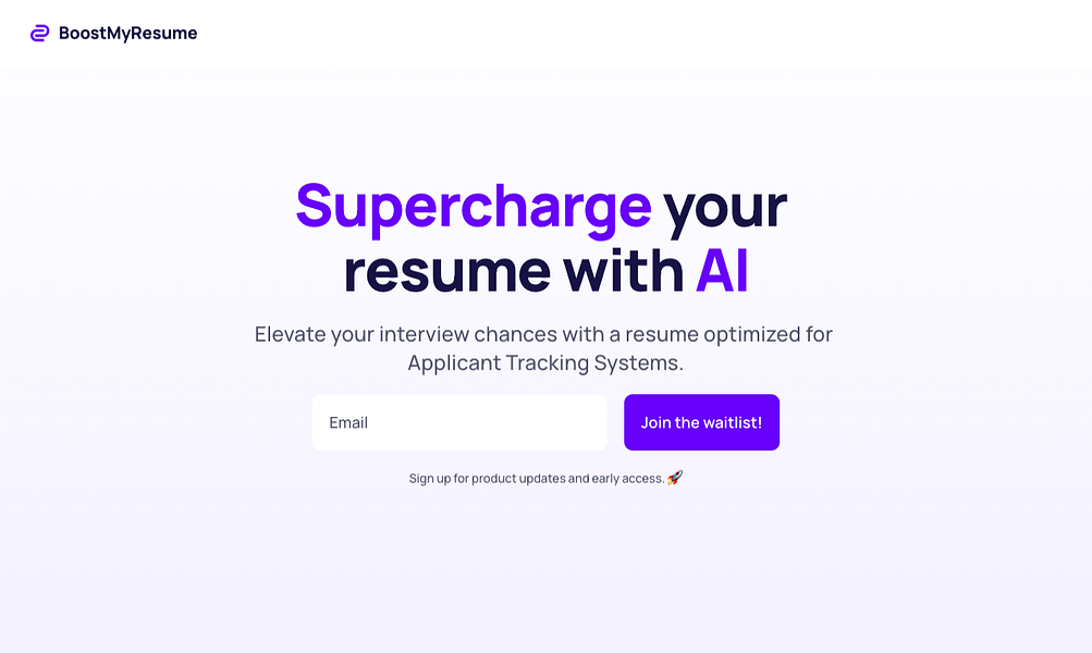 Boost My Resume