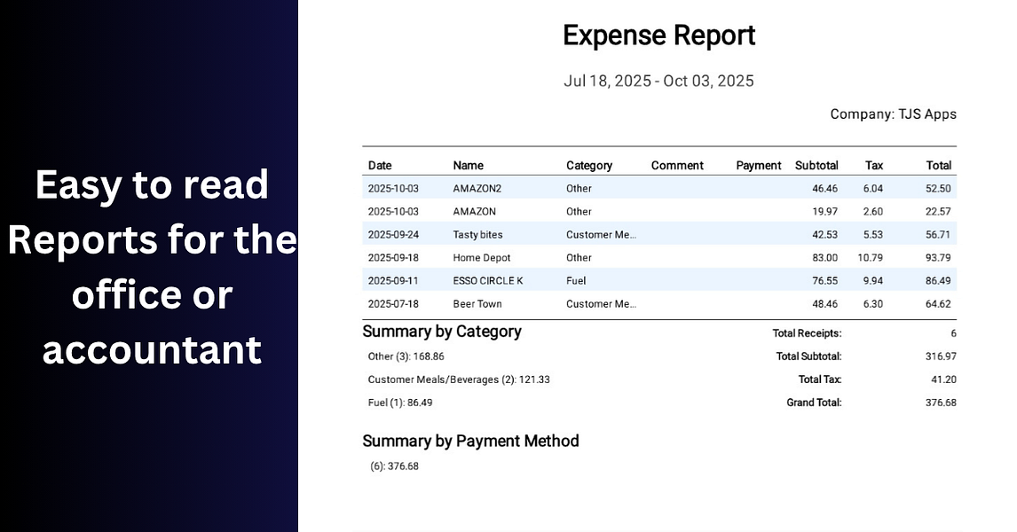 Scan Pro Receipts