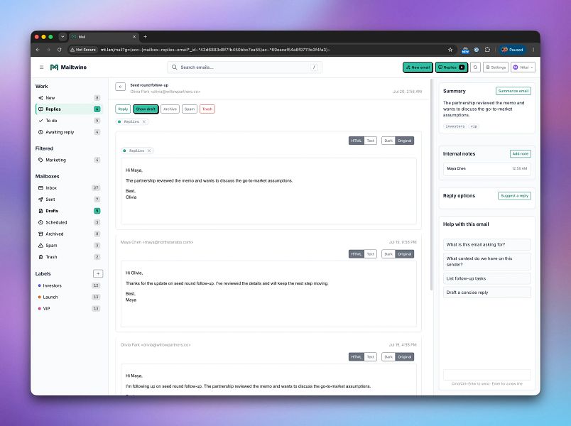 Mailtwine