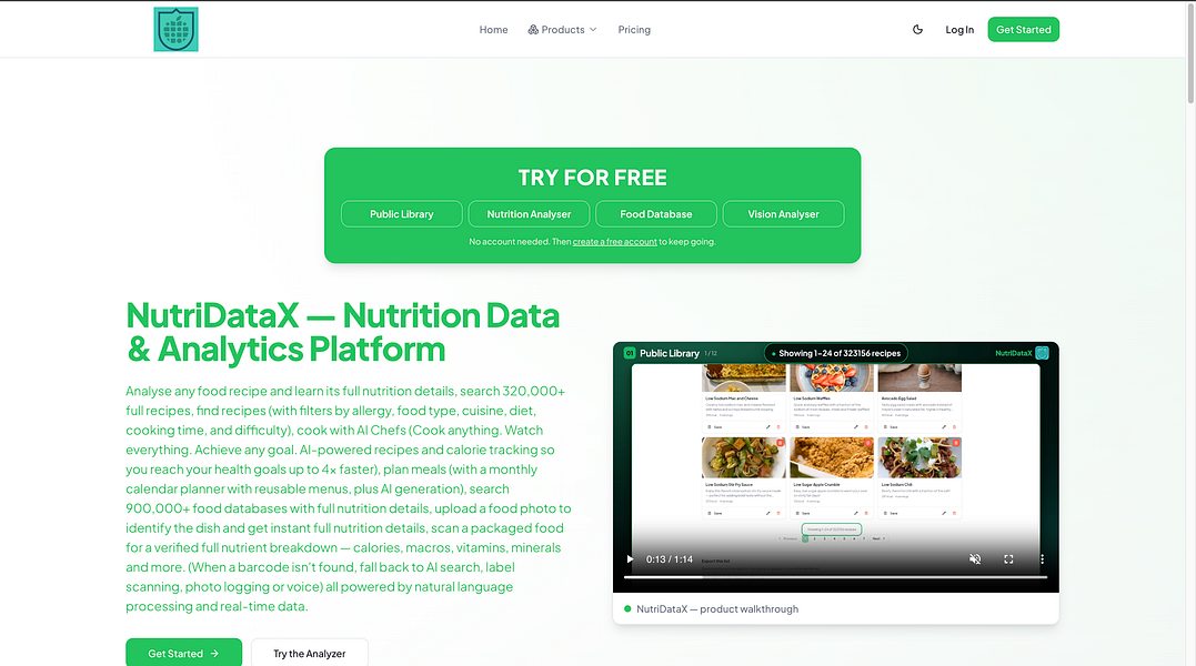 NutriDataX