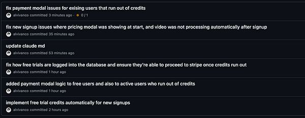 The image displays a task list related to software development updates and fixes.
