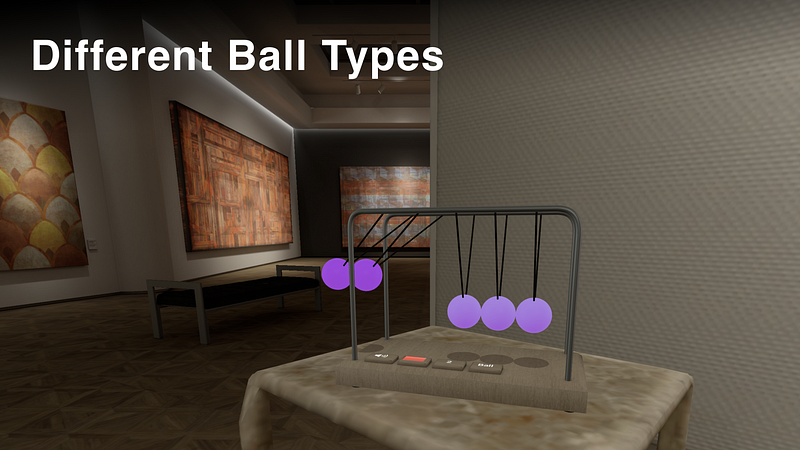 Screenshot of Newtons Cradle Desk Toy