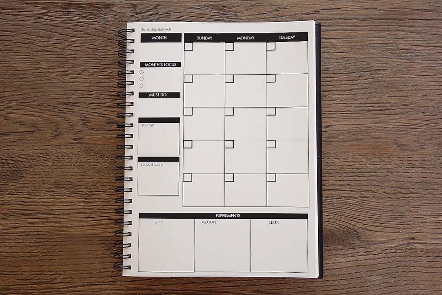 Startup Daybook