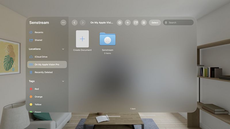 Screenshot of Senstream