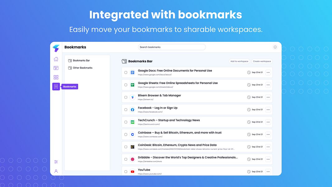 Blixem Browser & Tab Manager