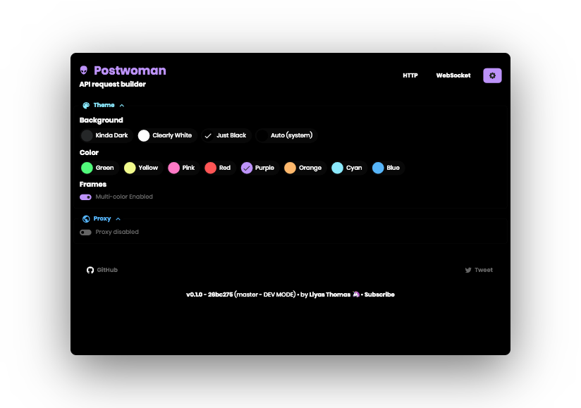 Postwoman - API request builder