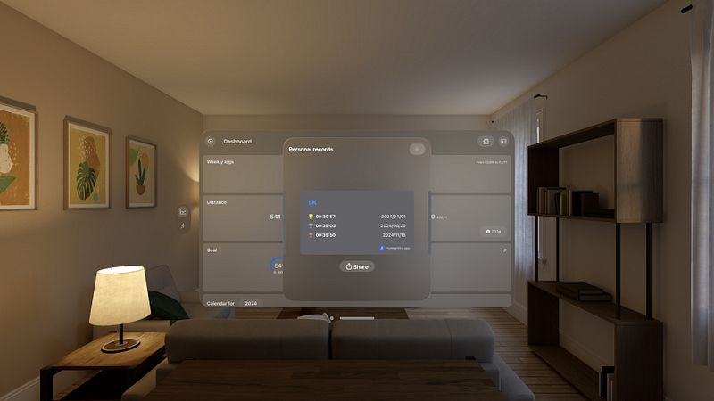 Screenshot of Running Dashboard - RunMetrics