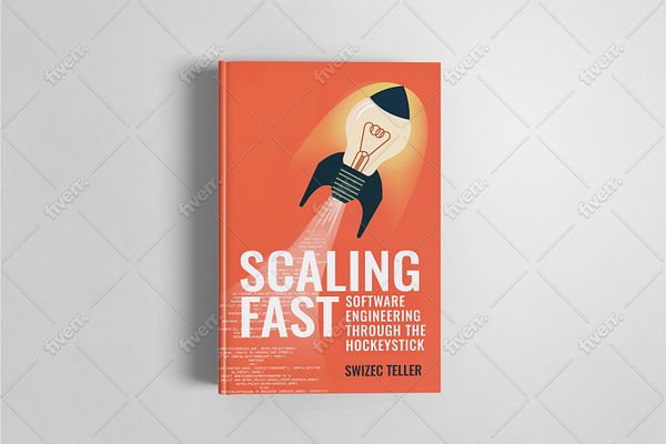 The image features the cover of a book titled 'Scaling Fast' by Swizec Teller.