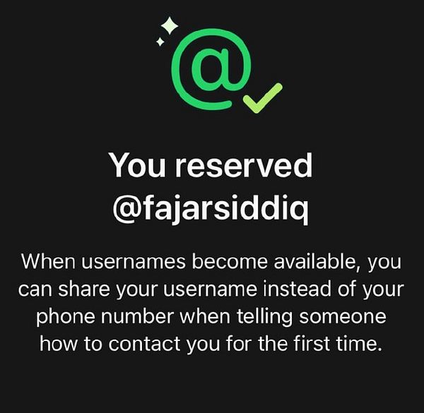 A screenshot of a WhatsApp chat showing a conversation between two contacts.