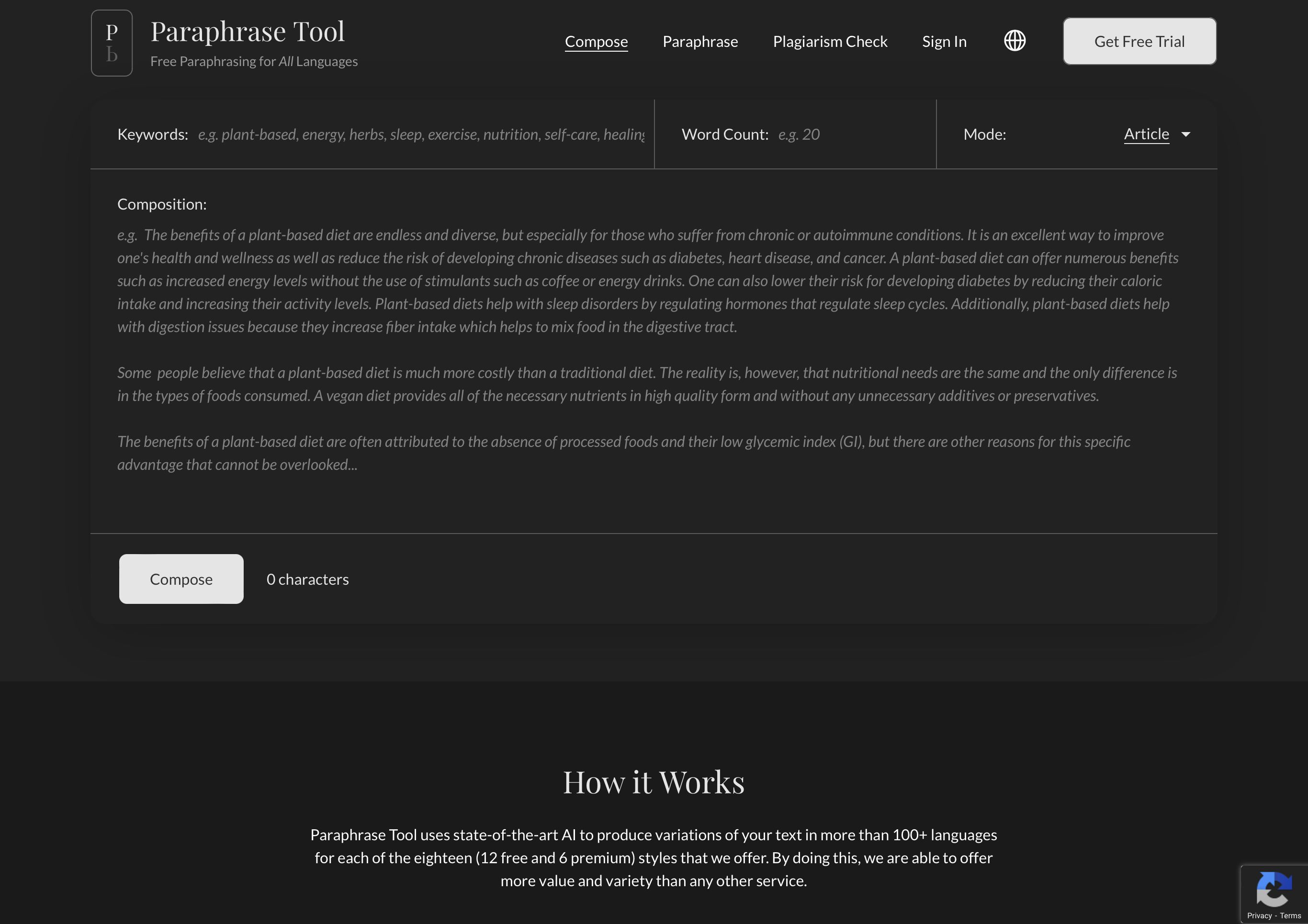 Paraphrase tool rephrases text checks plagiarism betalist