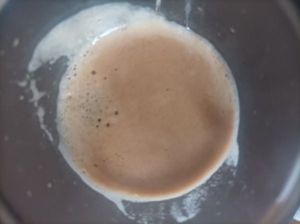 A close-up view of a cup of espresso.