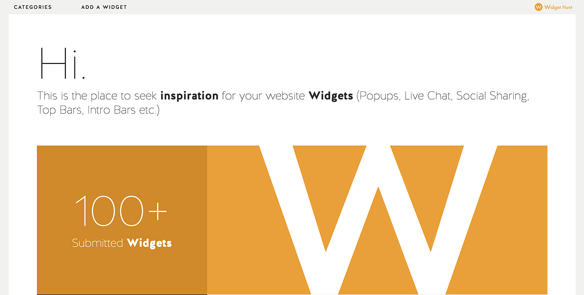 Widget Hunt