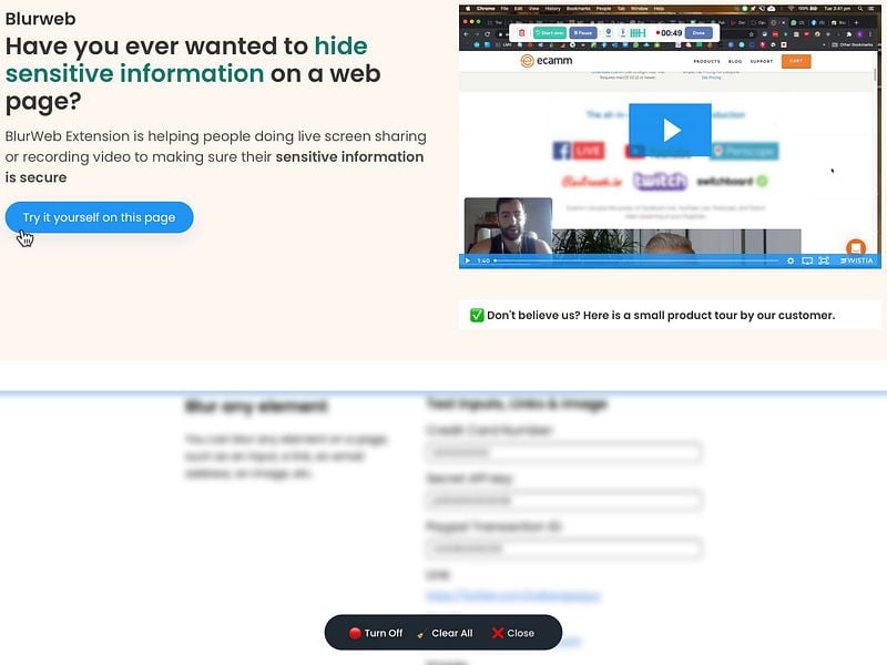 BlurWeb