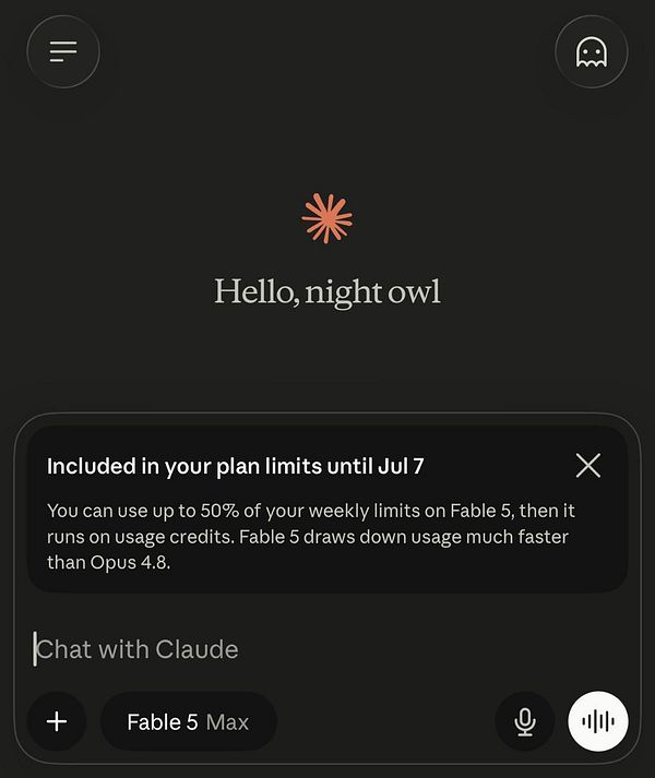 Screenshot of the video game Fable 5 title screen and the task description to run the game again.