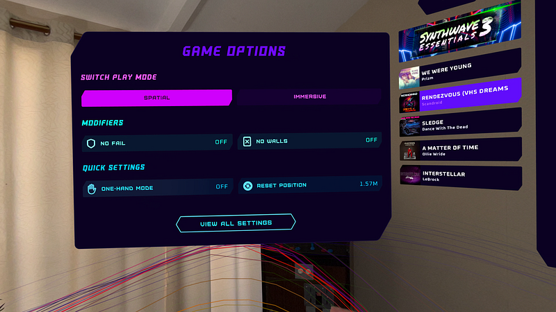 Screenshot of Synth Riders