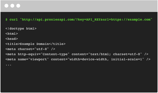 Proxies API