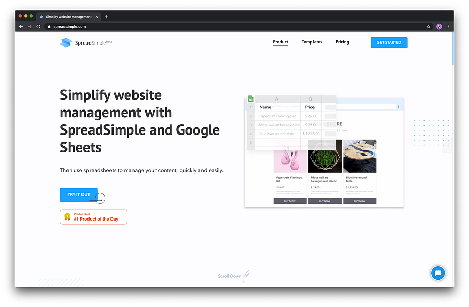 SpreadSimple