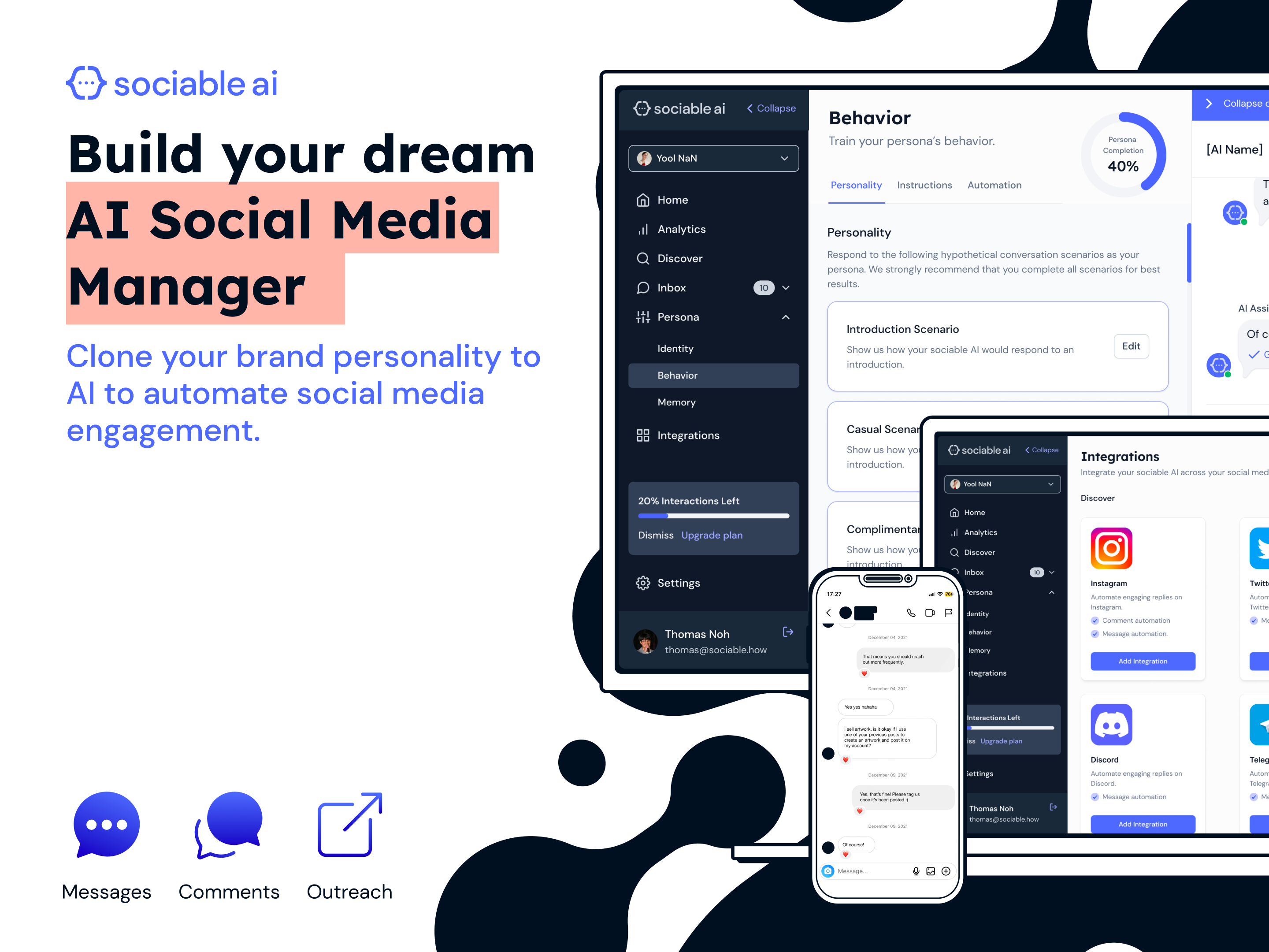 Sociable AI: AI Social Media Manager