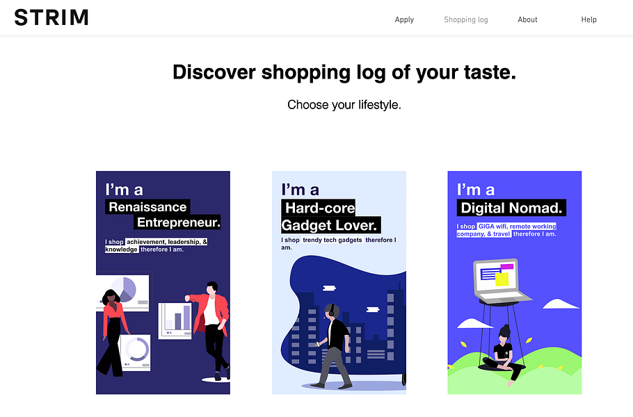 STRIM _ Lifestyle Shopping log