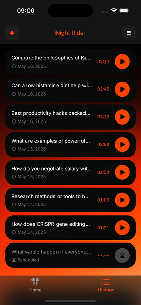 Night Rider - AI Researcher