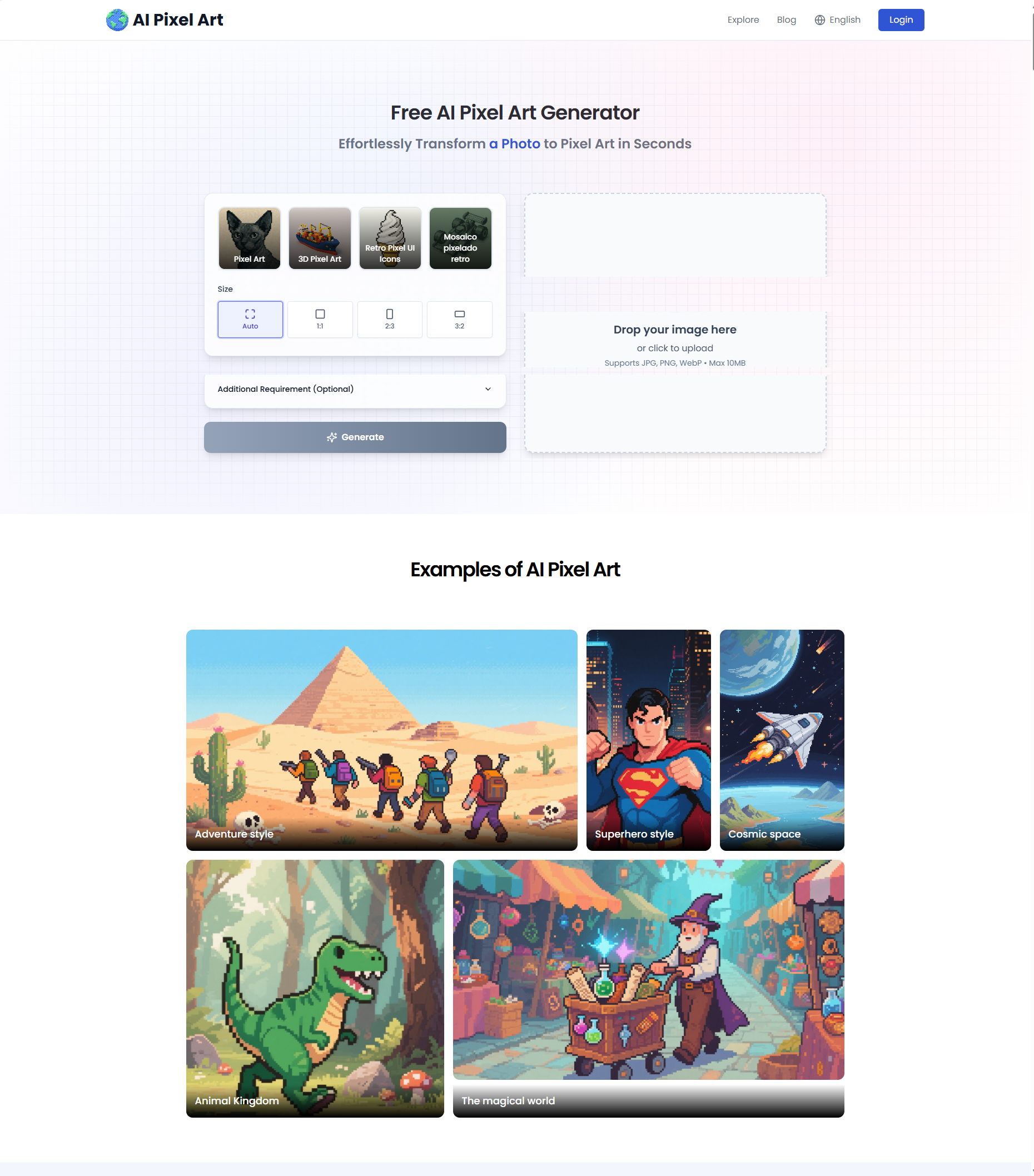 AI Pixel Art Generator: Free Online AI Pixel Art Generator