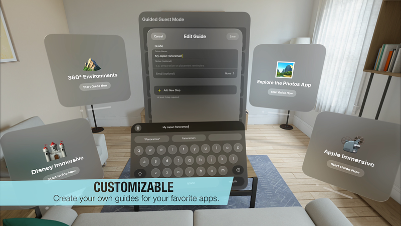 Screenshot of Guided Guest Mode: Device Demo
