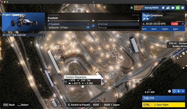 Screenshot of a motorsport racing game during a race at Hockenheimring with real-time telemetry and race information displayed.