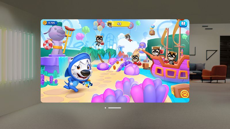 Screenshot of Talking Tom Blast Park