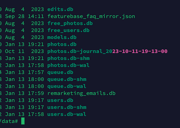 Screenshot of a digital interface showing information about the Linode and Hetzner VPS servers, including connection details and databases.