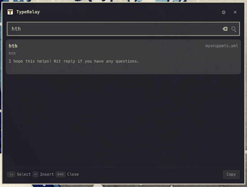 Typerelay