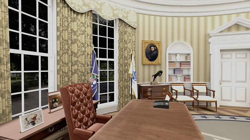Screenshot of Oval Office