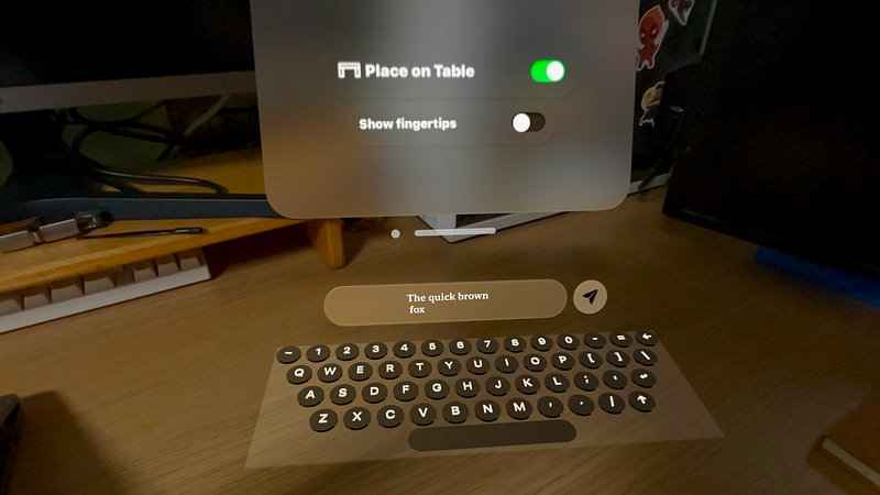 Screenshot of Spatial Typewriter