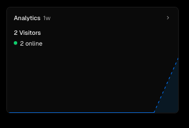 The image displays an analytics dashboard with visitor statistics.
