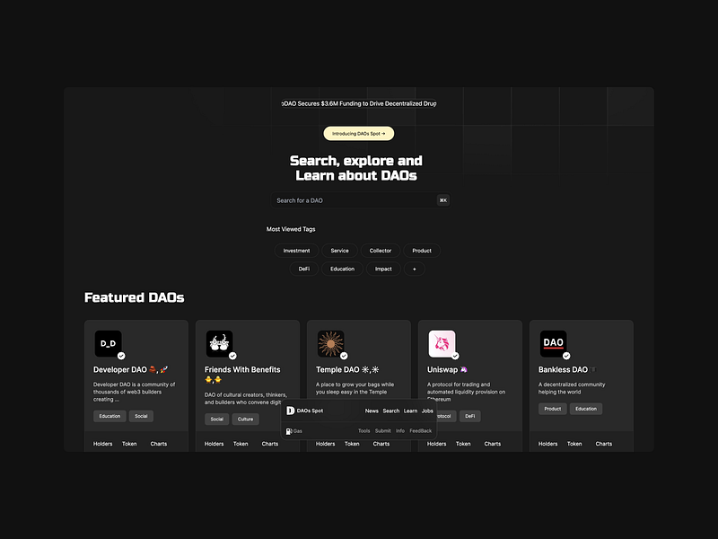 DAOs Spot