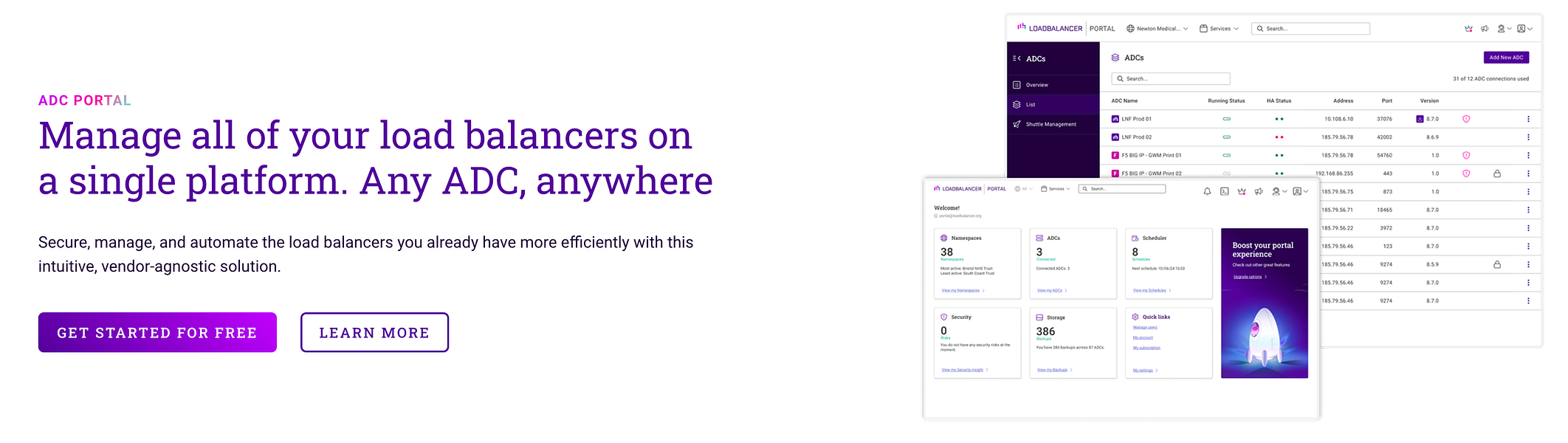 Loadbalancer ADC Portal