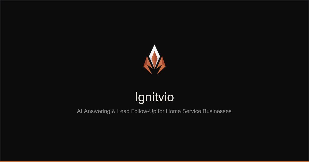 Ignitvio usa IA 24/7 para atender ligações e agendar serviços automaticamente