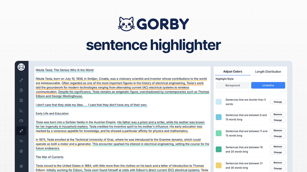 Gorby - Text Analyzer & Editor