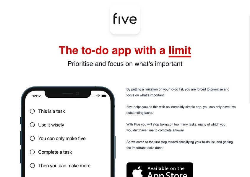 Five Tasks
