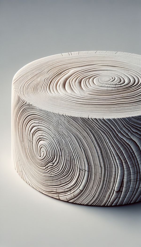 A close-up image of a piece of wood with a beautiful limed finish, showcasing the enhanced grain patterns and the light, whitewashed appearance.