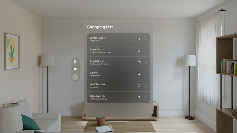 Screenshot of Gift Lists+
