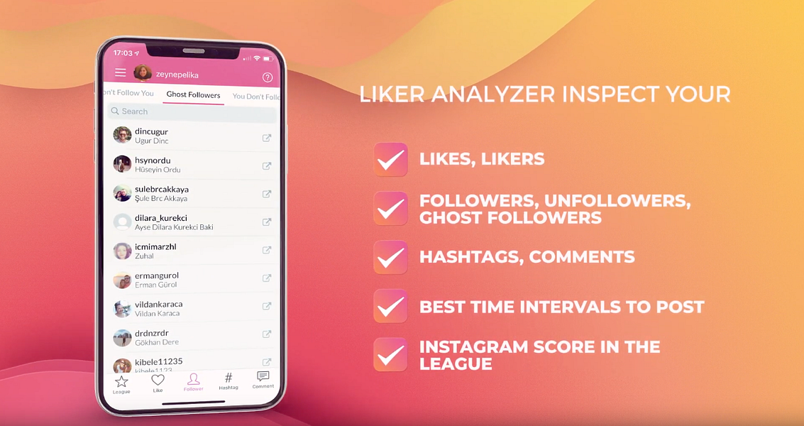 Liker Analyzer for Instagram