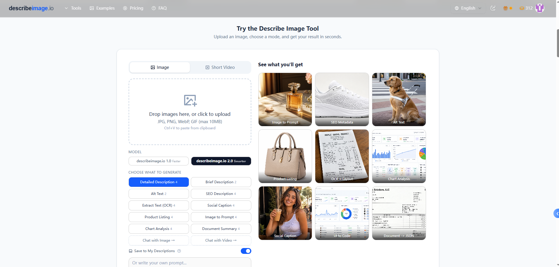 Describe Image: Turn images and videos into descriptions, | BetaList