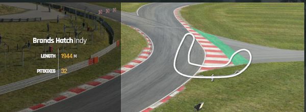 A simulated racing telemetry map displaying a track layout with various data points and metrics.