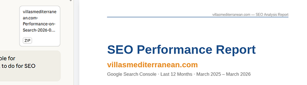 A line graph showing website traffic trends over a year with annotations highlighting SEO improvements.