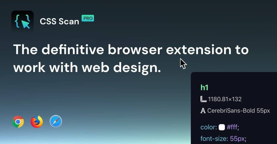 CSS Scan Pro: The definitive browser extension to work with | BetaList