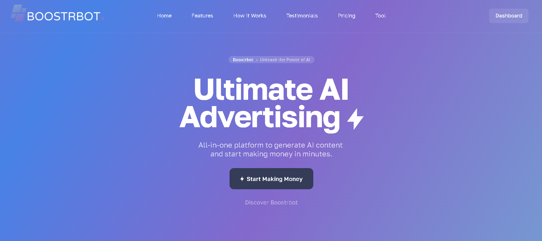 Boostrbot: All-in-one platform to generate AI content that